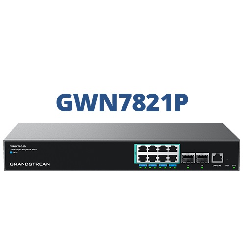 Grandstream GWN7821P 8 2 Port Multi-Gigabit PoE Switch