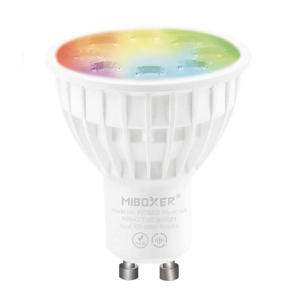 Synergy 21 LED Retrofit GU10  4W RGB-WW (RGB-CCT) Spot *Milight/Miboxer*