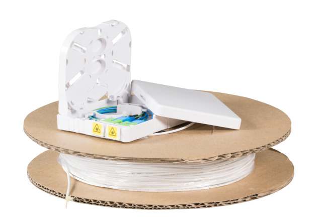 LWL-FTTH-Compact Box vorkonfektioniert, 2xSC/APC(simpex) open End, 60m,  9/125u, G.657.A2, LWL-FTTH-Compact Box vorkonfektioniert, 2xSC/APC(simpex) open End, 60m,  9/125u, G.657.A2,