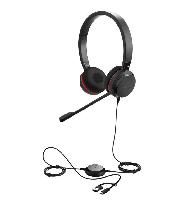 Jabra Evolve 30 II Headset Wired Head-band Office/Call center USB Type-C / USB Type-A Black