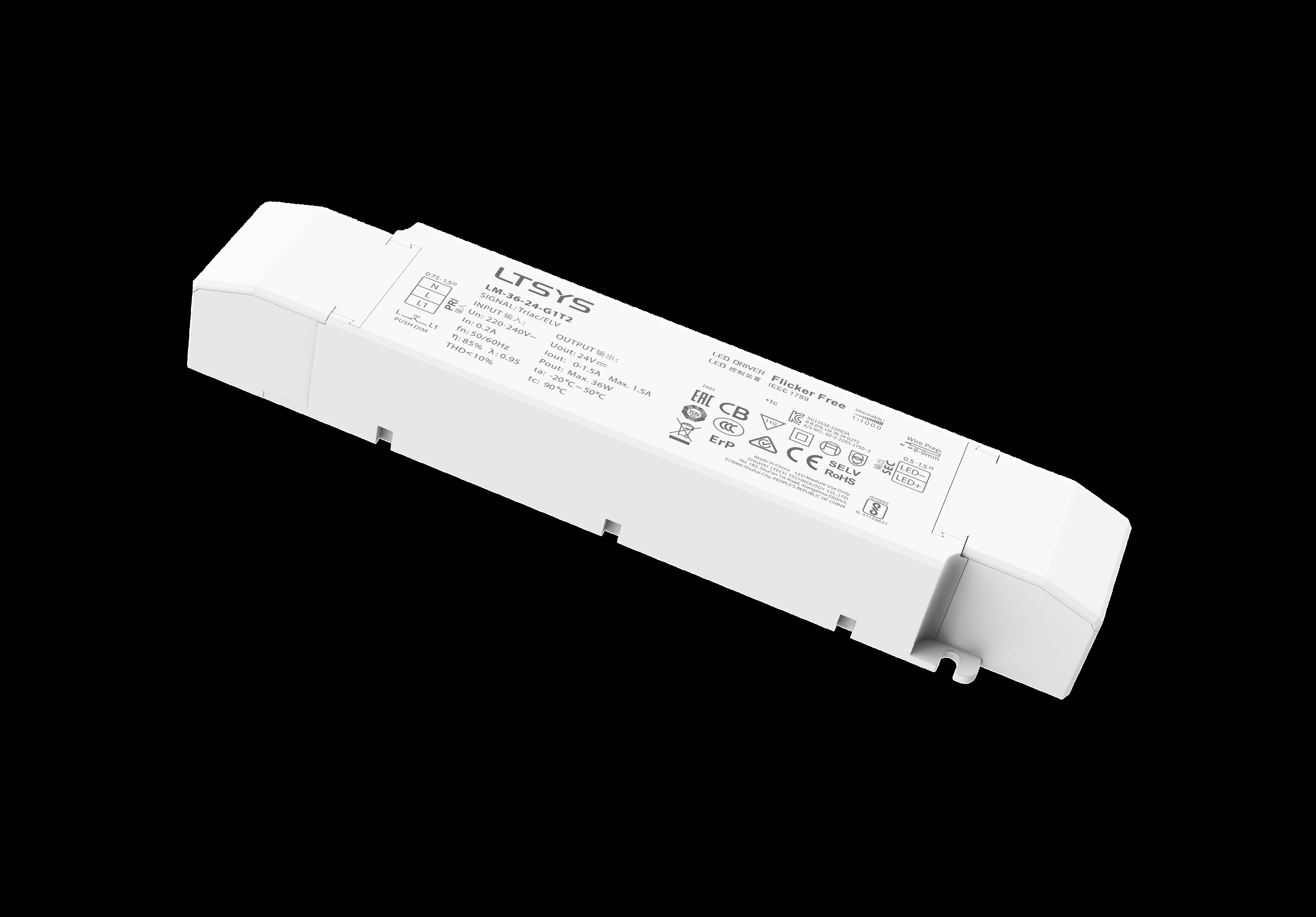SELF Power Supply - 24V 120W IP20 TRIAC Dim