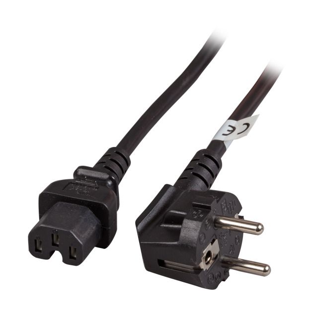 EFB Elektronik EK625.1V2 power cable Black 1 m CEE 7/7 C15 coupler