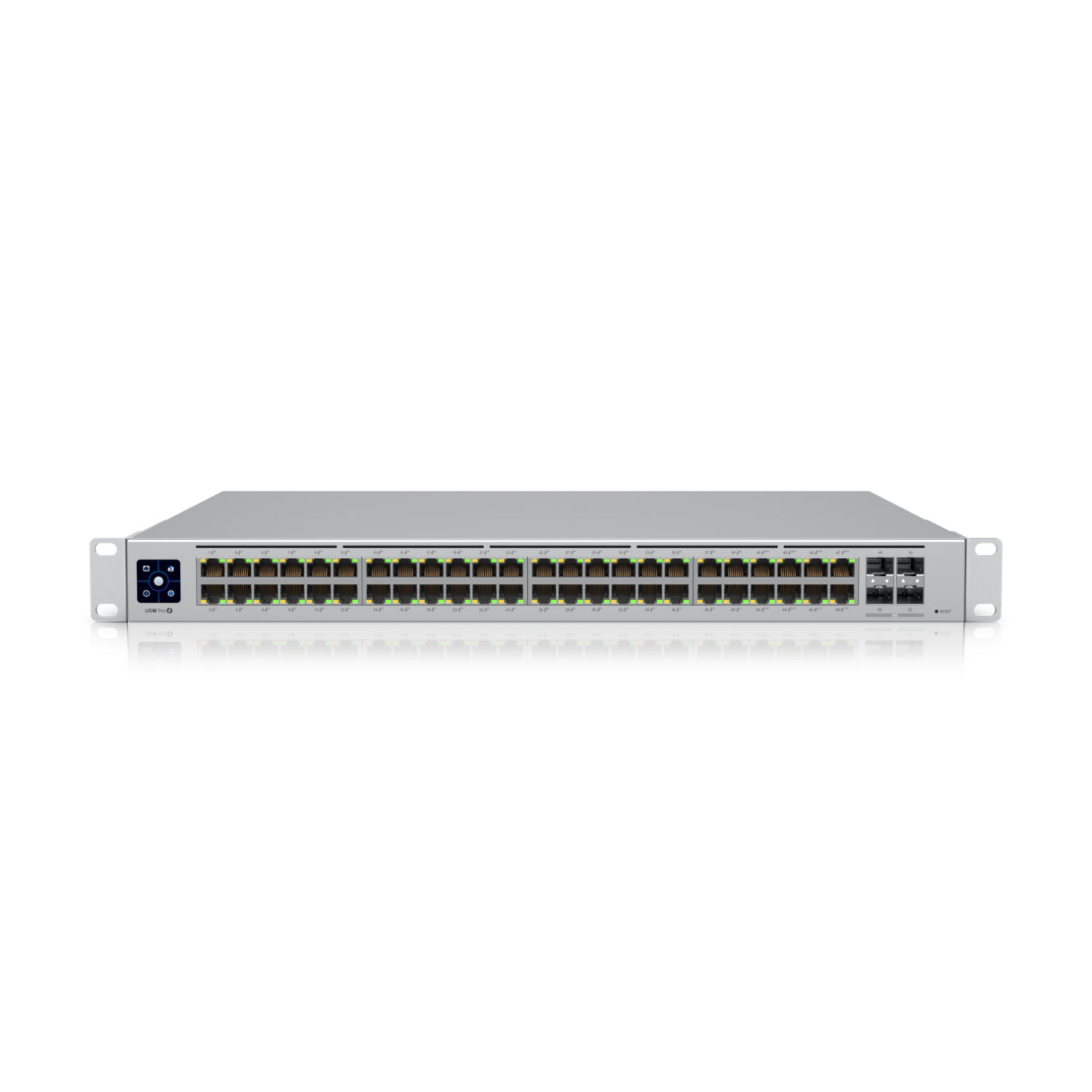 Ubiquiti Switch full managed Layer3 52 Port • 48x GbE • PoE Budget 600W • 8xPoE bt • 40xPoE at  • 4x SFP+ • 19" • UniFi • USW-Pro-48-POE Ubiquiti Switch full managed Layer3 52 Port • 48x GbE • PoE Budget 600W • 8xPoE bt • 40xPoE at  • 4x SFP+ • 19" • UniFi • USW-Pro-48-POE
