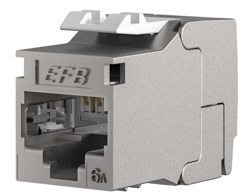 Keystone, Modul, TP-Buchse(RJ45), CAT6A, 500MHz; Slimline/Shortbody, Komponentenzertifiziert, für Dosen- und Patchpanel-Modulträger,