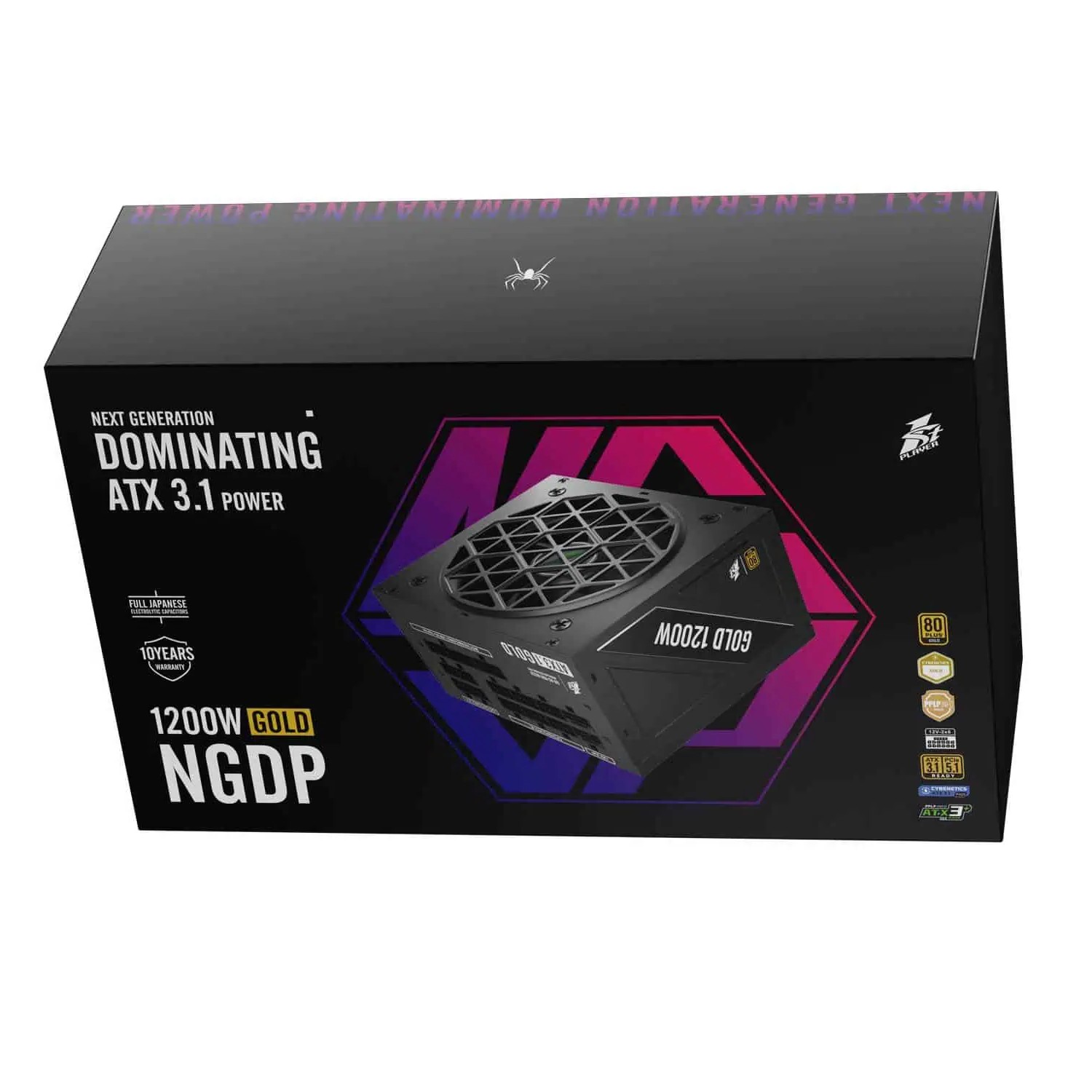 1stPlayer Netzteil NGDP 80 Plus Gold 1200W Schwarz