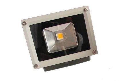 Synergy 21 LED Spot Outdoor Baustrahler 10W graues Gehäuse - warmweiß V2
