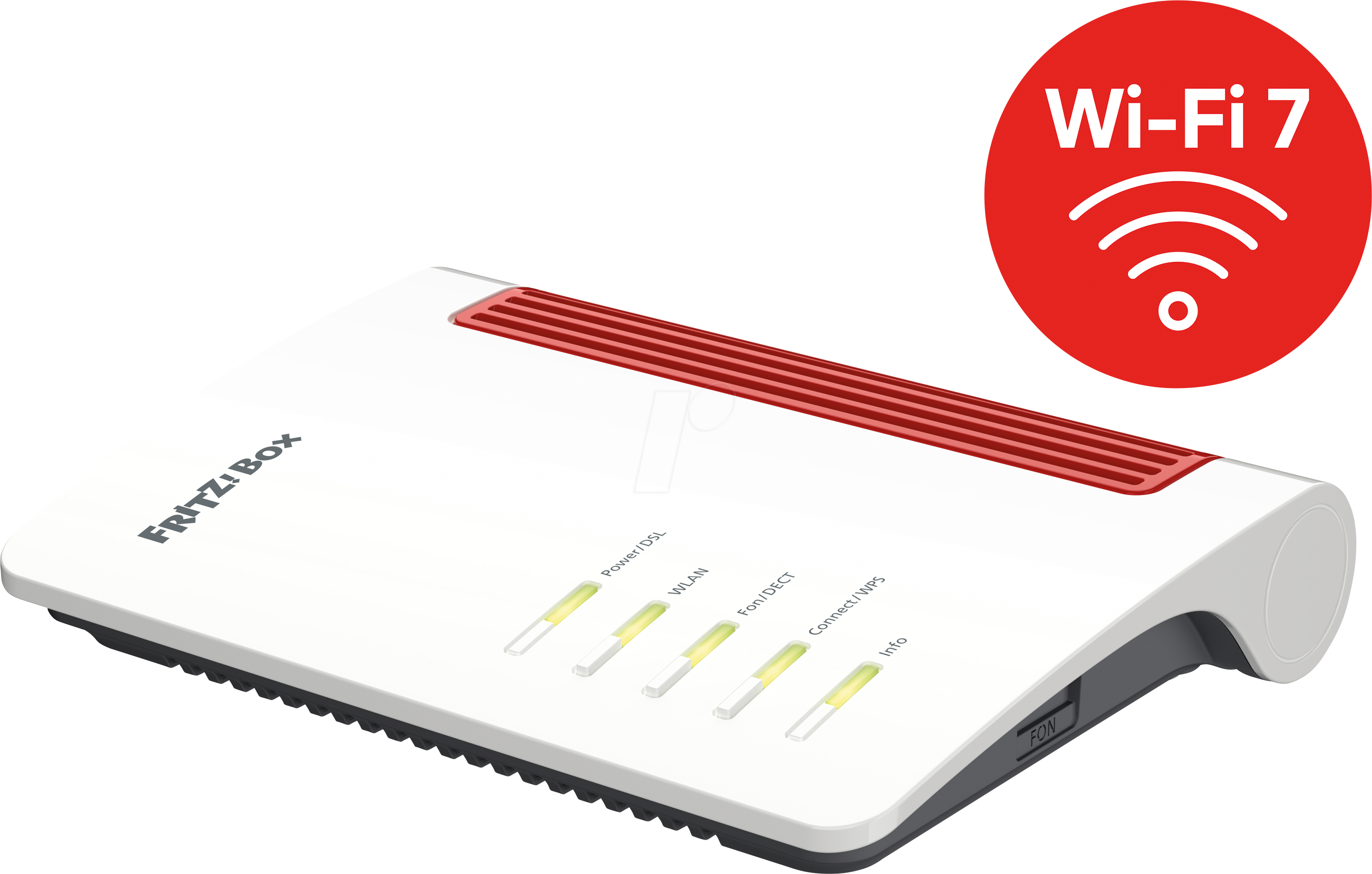 Box 7630 wireless router 2.5 Gigabit Ethernet Dual-band (2.4 GHz / 5 GHz) White, Red