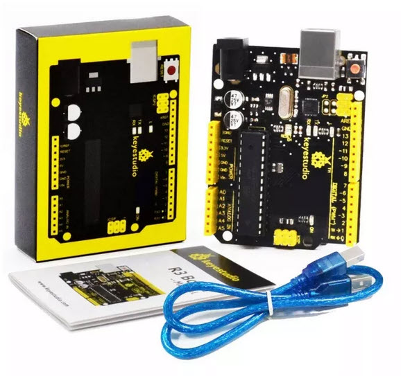 Keyestudio UNO R3 Development Board Compatible With Arduino Uno R3 USB Cable