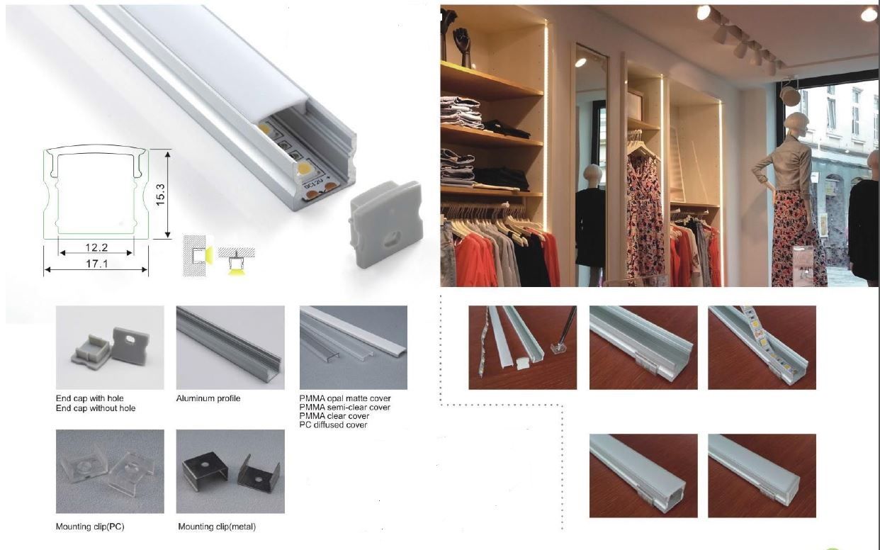 Synergy 21 LED U-Profil 200cm, ALU004-R weiss