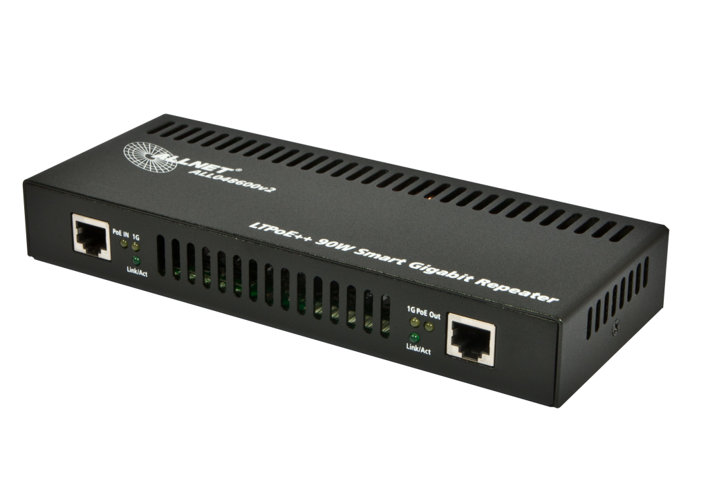 ALLNET ALL048600v2 / PoE Gigabit Repeater PoE++ 90W ALLNET ALL048600v2 / PoE Gigabit Repeater PoE++ 90W