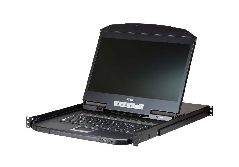 ATEN CL3108NX rack console 47 cm (18.5") Black 1U