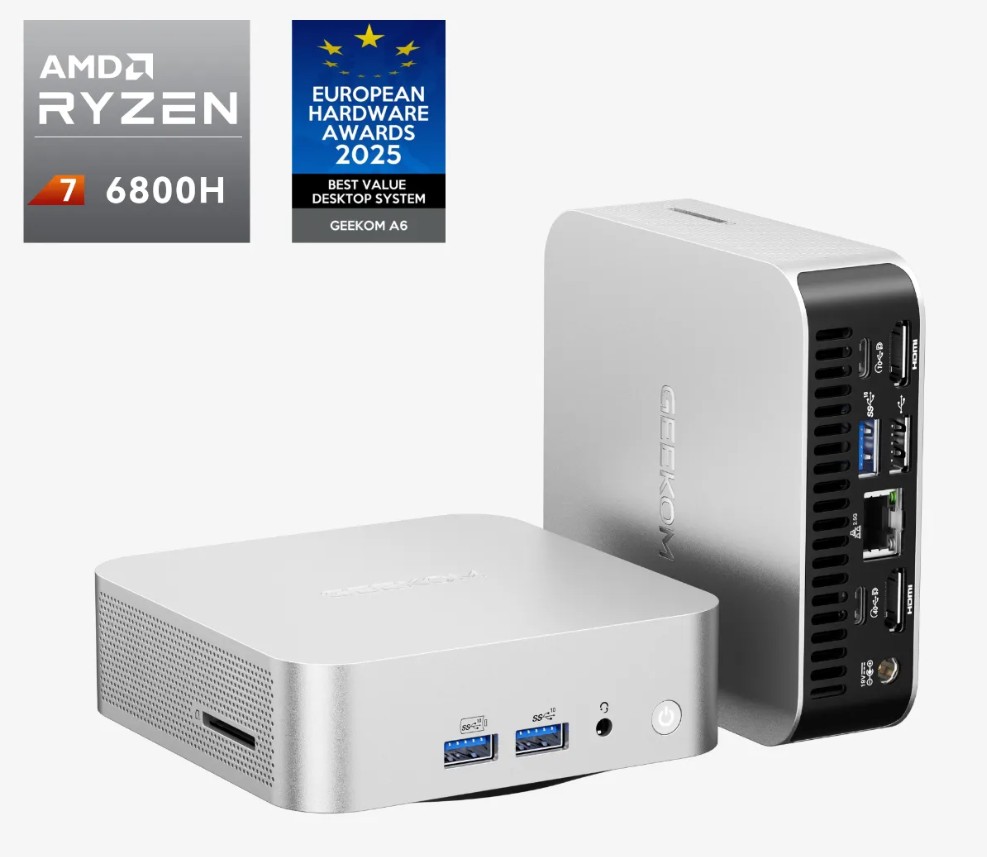 Geekom Mini A6 -R7/32GB/1TB - W11P Geekom Mini A6 -R7/32GB/1TB - W11P