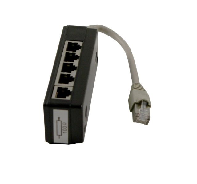 Kabel TK ISDN Verteiler 5fach, mit Widerstand, Synergy 21,