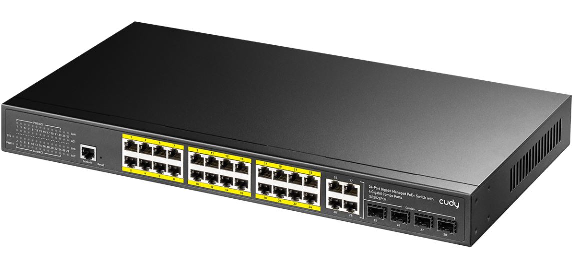 Cudy GS2048PS4 Managed L2 Gigabit Ethernet (10/100/1000) Power over Ethernet (PoE) Black