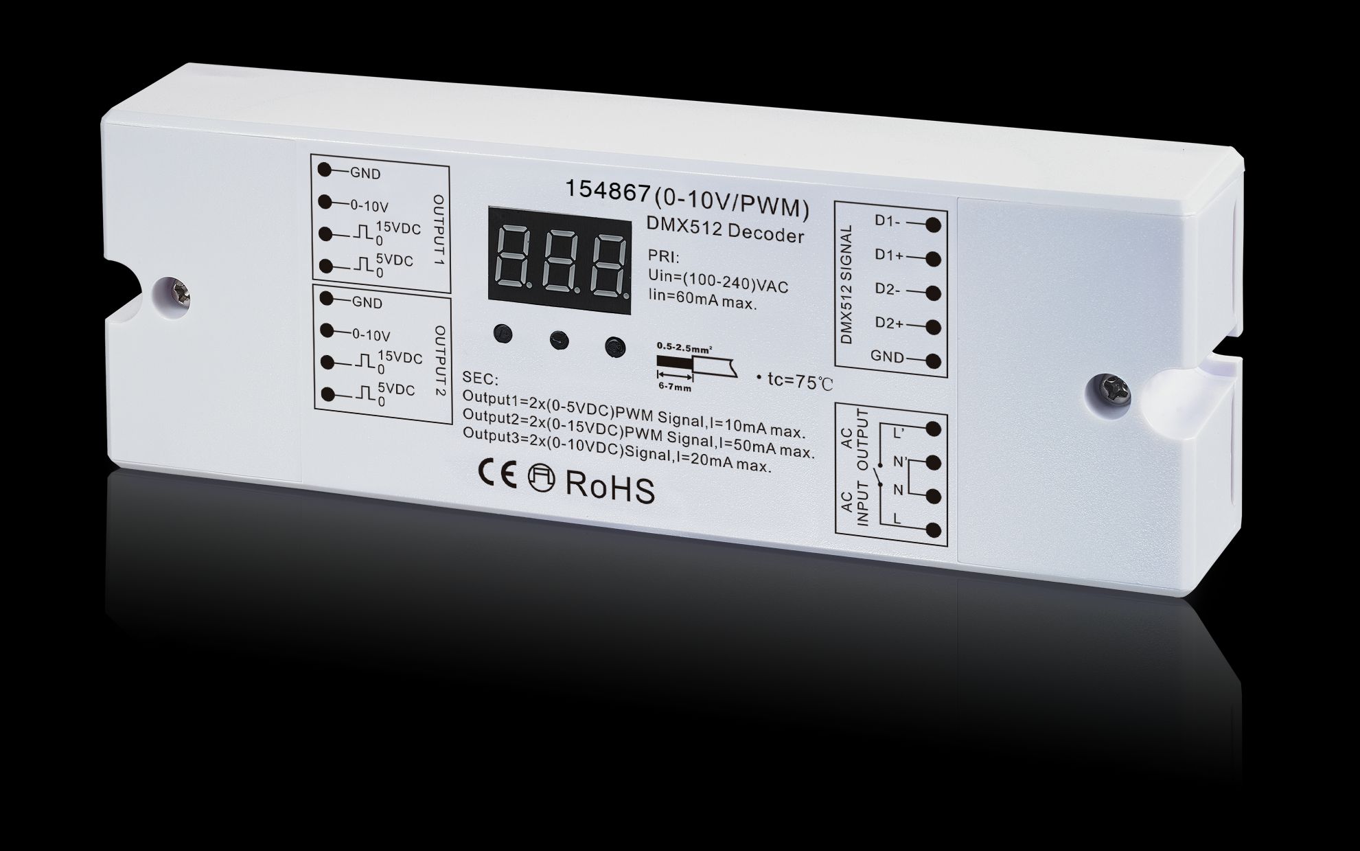 Synergy 21 LED Controller DMX 512 - 0-10V Steuereingang