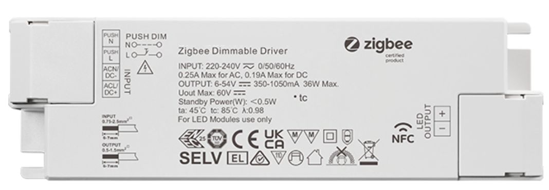Synergy 21 LED Controller EOS 10 ZigBee CC Controller+Netzteil 1-Kanal 30W