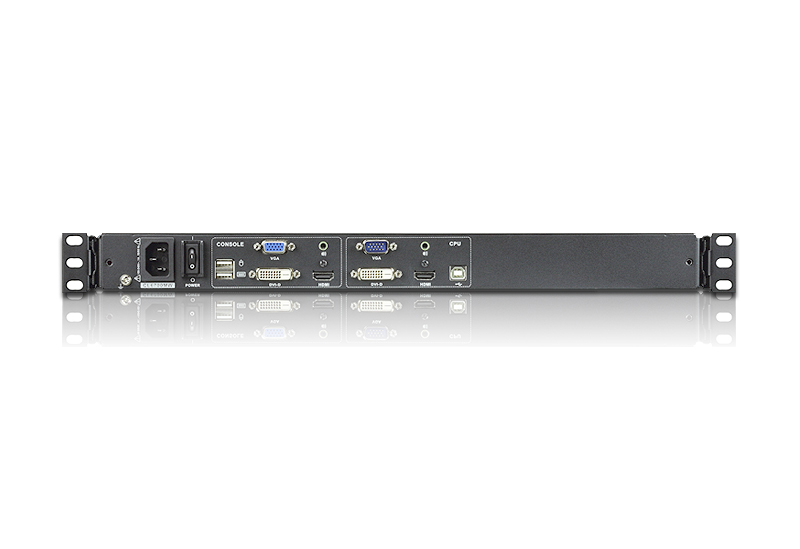 Aten TFT-Schublade,19" 1HE,incl.TFT 17,3",Black, Deutsch, VGA/DVI/HDMI,