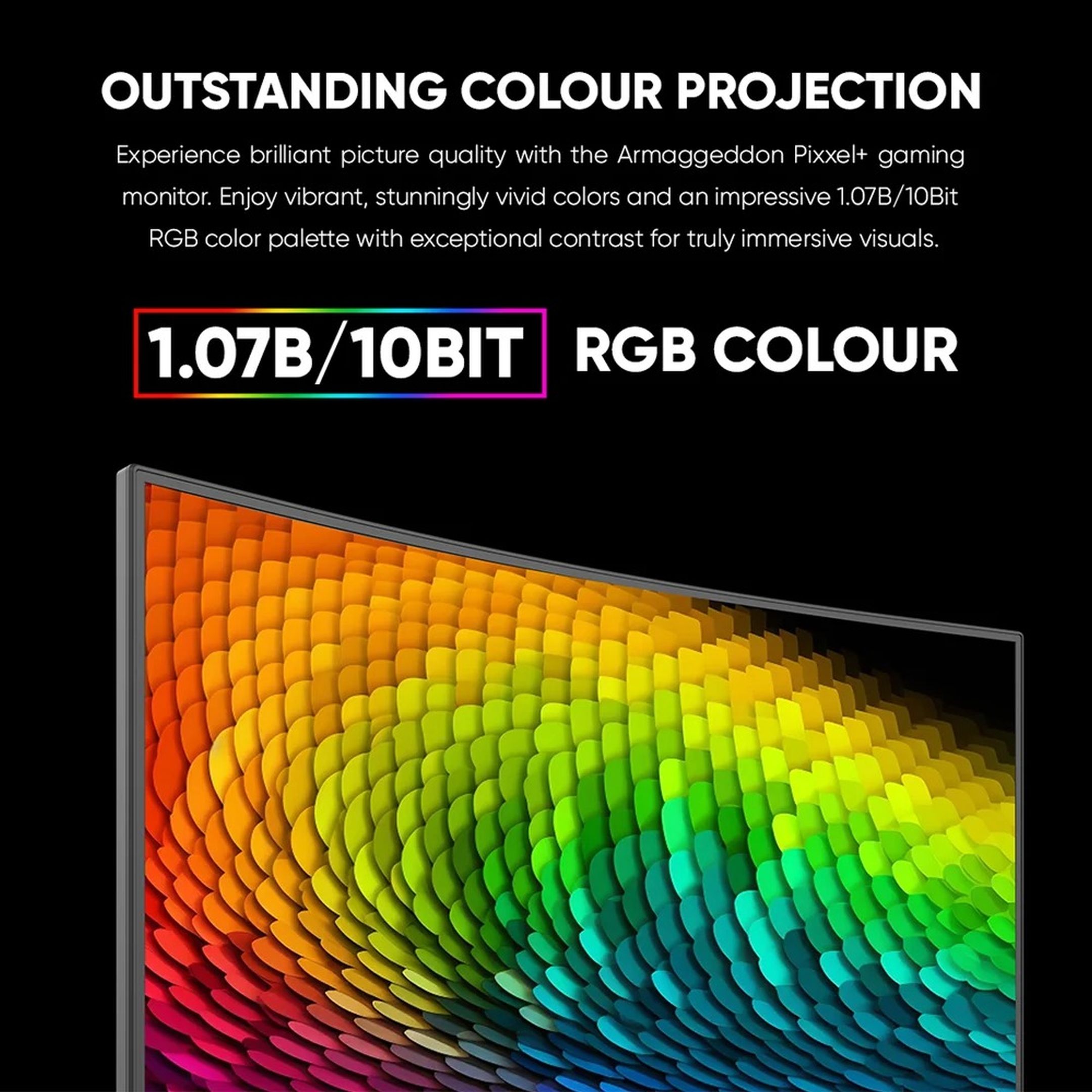 Armaggeddon Pixxel+ PXP32 PRO.G Curve Gaming Monitor (Black)