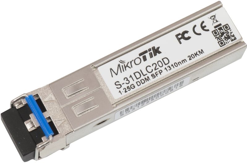 Mikrotik Zubehör SFP module 1.25G SM 20km 1310nm Mikrotik Zubehör SFP module 1.25G SM 20km 1310nm