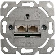 Dosen TP, UP, 2-Fach, CAT6A, 500Mhz, AMJ45-8/8UP, TelegäRtner