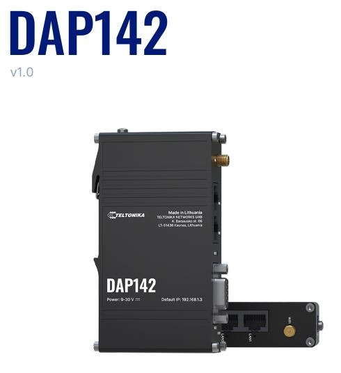 Teltonika DAP142 300 Mbit/s Black Power over Ethernet (PoE)