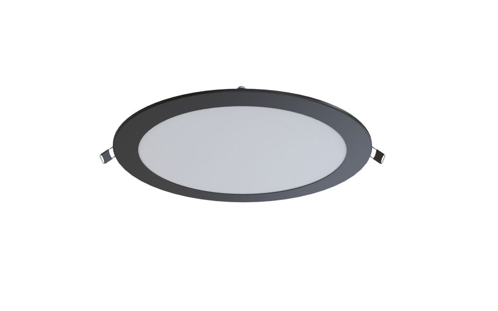 Synergy 21 LED Ultra Slim LED Panel Light V6 20W SWW/WW/NW (3CCT) Schwarz 24V