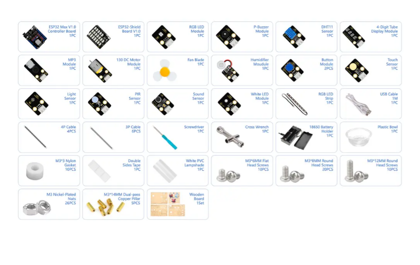 ACEBOTT Easy-Plug Smart Home Education Kit Level 1