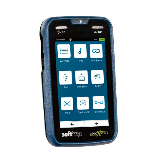 Softing, LinkXpert TP, Kupferkabel- und Netzwerktests, Softing, LinkXpert TP, Kupferkabel- und Netzwerktests,