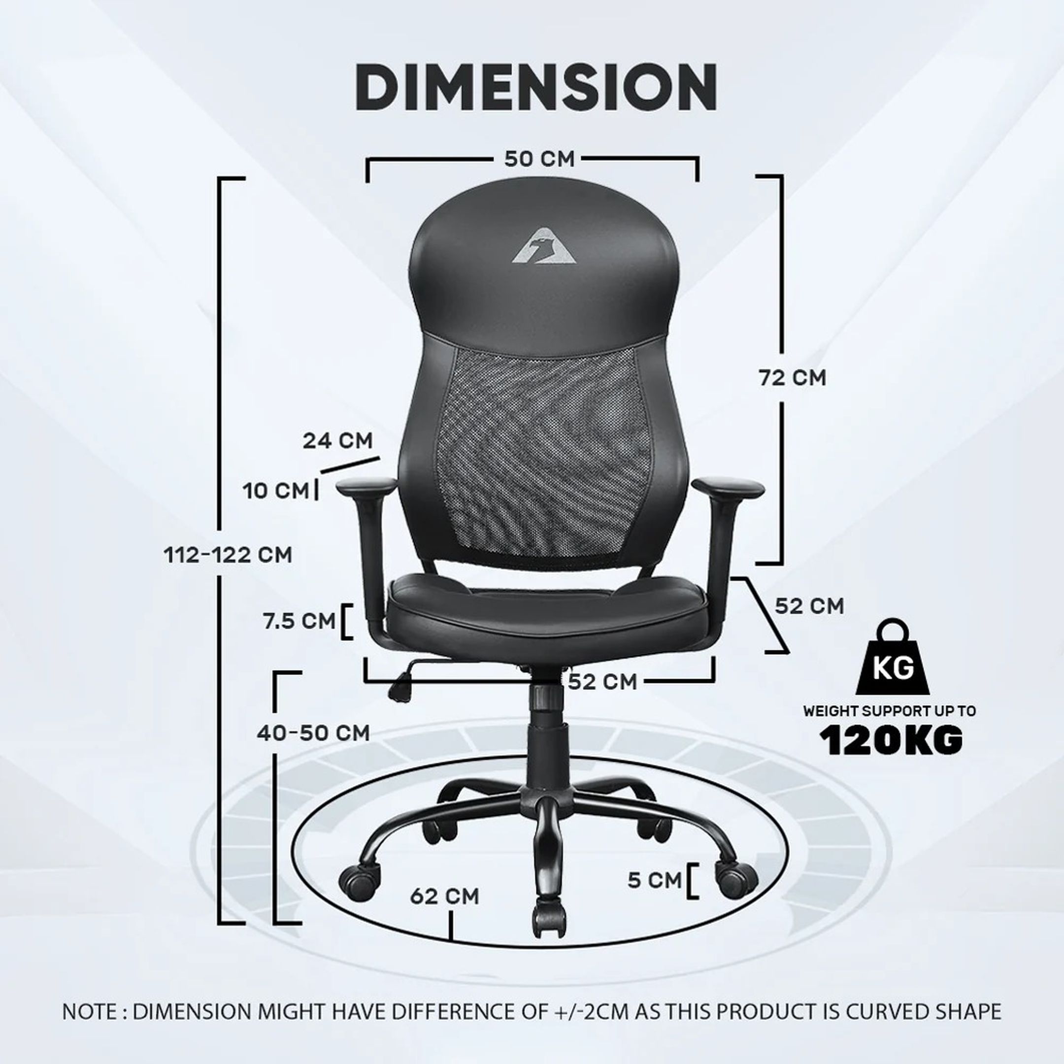Armaggeddon Flexion Air Gaming Chair (Black)