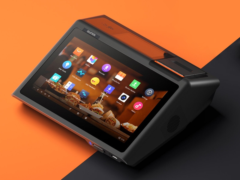 Sunmi d2 mini Touchsystem, 10.1" Widescreen Display, 4.3" Kundendisplay, 58mm Bondrucker, Android 8.1, NFC, microSD Sunmi d2 mini Touchsystem, 10.1" Widescreen Display, 4.3" Kundendisplay, 58mm Bondrucker, Android 8.1, NFC, microSD