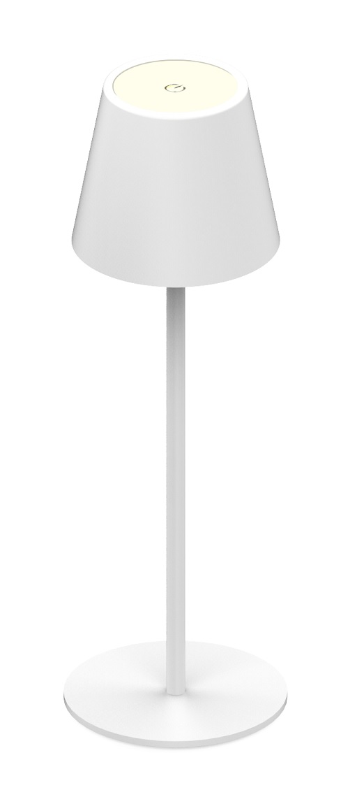 Synergy 21 LED Tischleuchte Akku, Outdoor IP54, Touch Switch Dimmbar, Weiss
