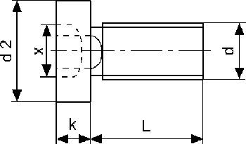 Vertiv(KnüRr) Zub.Zylinderschraube M5x8, 50-Pack