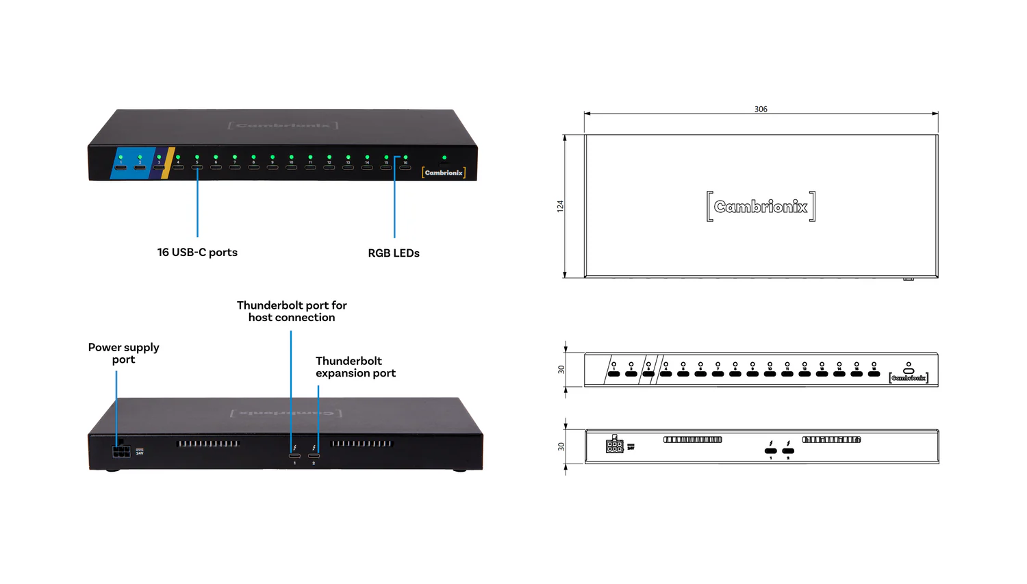 Cambrionix ThunderSync5-C16PD