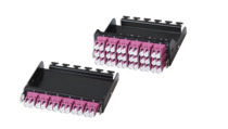 TelegäRtner BaugruppenträGer, HD3, Zbh. Patch-Modul 0,5HE 6xLC D MM TüRkis OM3