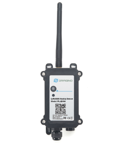 DRAGINO · Sensor · LoRa · LoRaWAN 0~20mA, 0~ 30v sensor  LoRaWAN Analog Sensor · PS-LB-NA-EU868-12