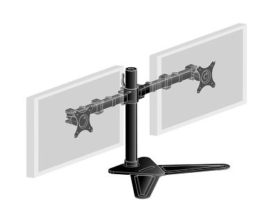 iiyama DS1002D-B1 monitor mount / stand 81.3 cm (32") Desk Black