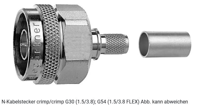 Telegärtner Koax, N-KABELSTECKER CR/CR