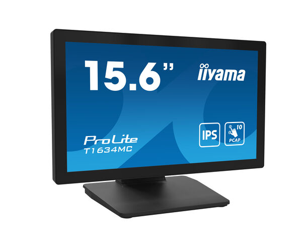 iiyama ProLite T1634MC-B1S computer monitor 39.6 cm (15.6") 1920 x 1080 pixels Full HD LED Touchscreen Black