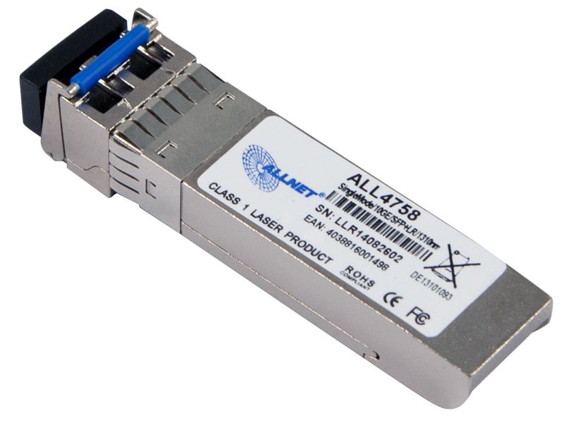 ALLNET Switch Modul ALL4758 SFP+(Mini-GBIC), 10Gbit Singlemode, LR/LC, bis 20Km ALLNET Switch Modul ALL4758 SFP+(Mini-GBIC), 10Gbit Singlemode, LR/LC, bis 20Km