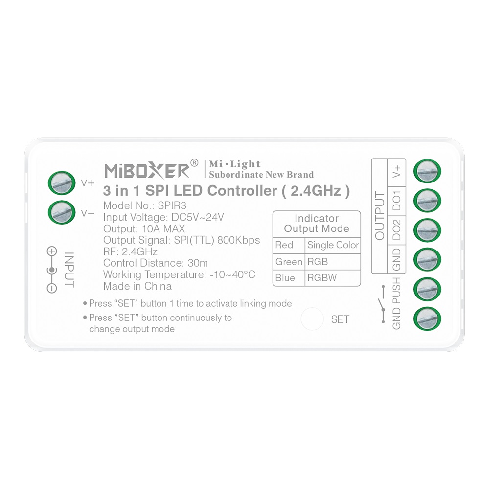 Synergy 21 Pixel LED 3 in 1 SPI LED Controller (2.4GHz) *Milight/Miboxer*