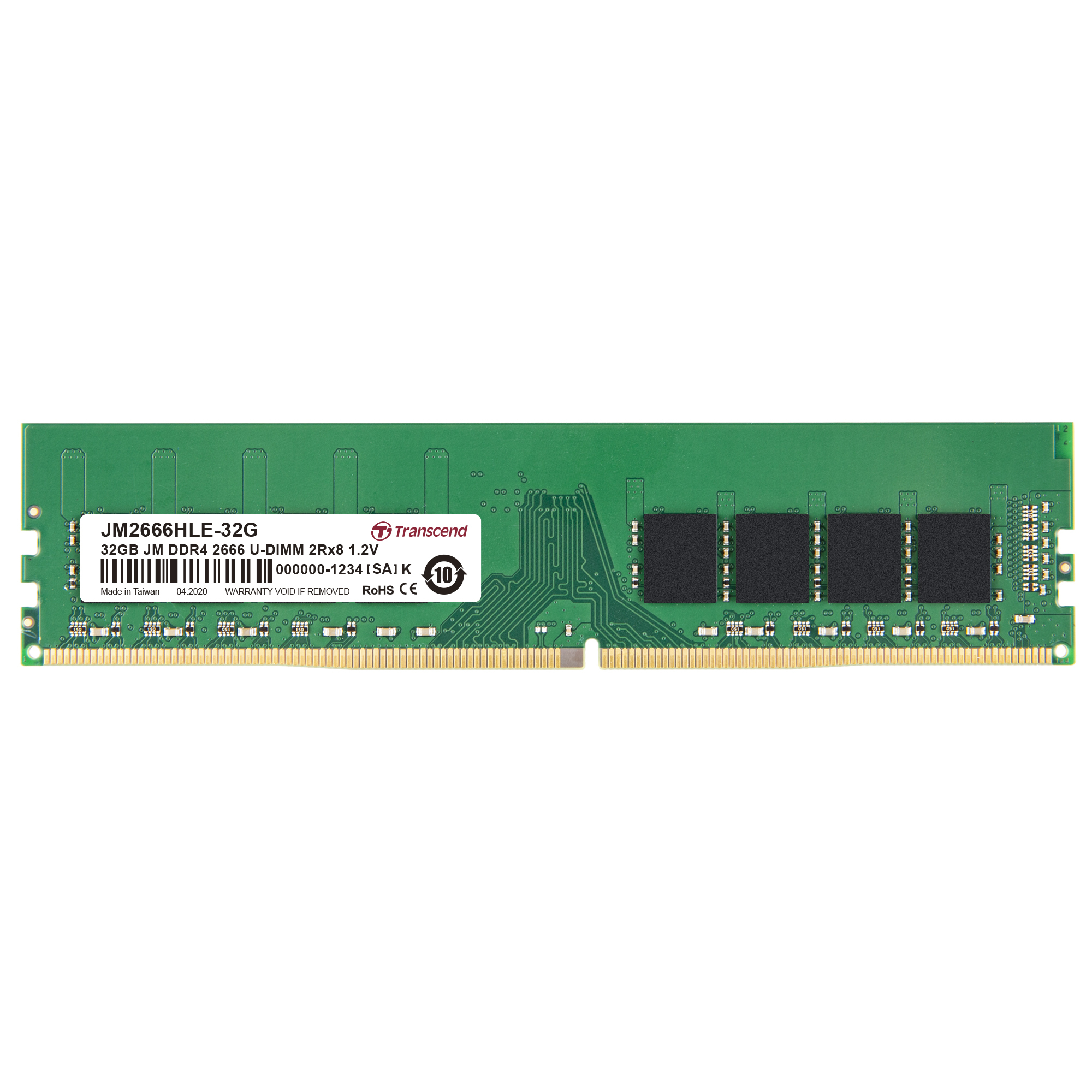 Transcend JetRam DDR4-2666 U-DIMM 32GB