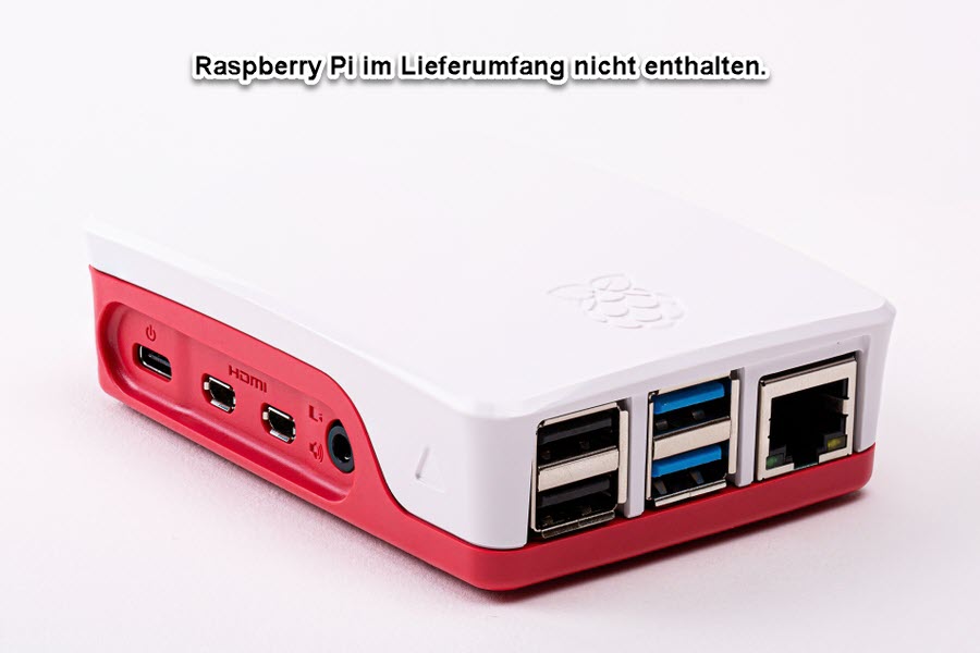 Raspberry Pi 4 Zubehör - offizielles Gehäuse rot/weiß für Pi 4 Raspberry Pi 4 Zubehör - offizielles Gehäuse rot/weiß für Pi 4