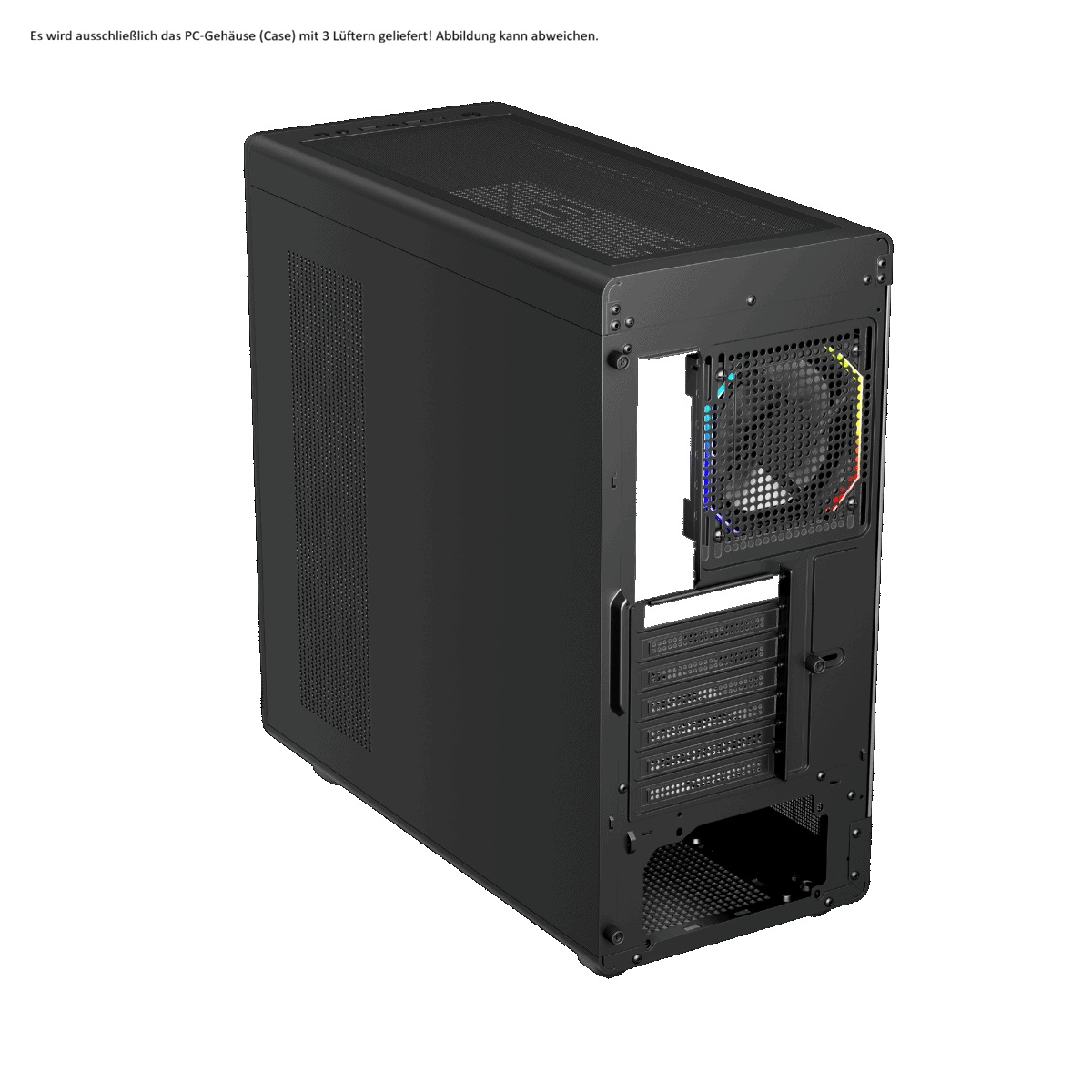 1stPlayer PC Gehäuse PB8 Schwarz mit 3 Lüftern