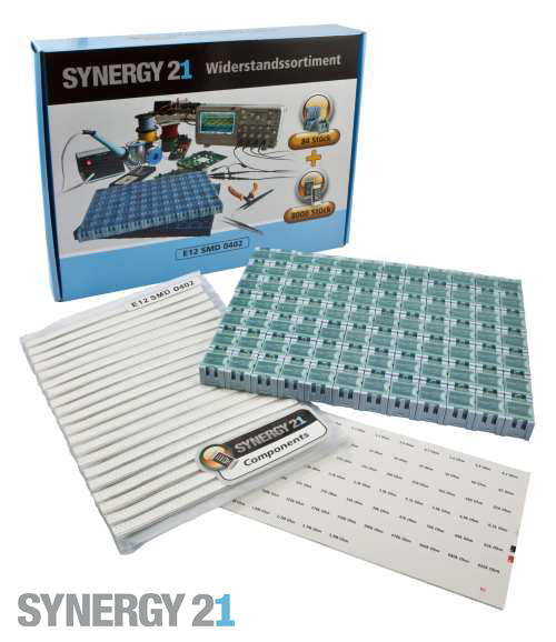 Synergy 21 Widerstandssortiment E12 Drahtwiderstände 5% SET Synergy 21 Widerstandssortiment E12 Drahtwiderstände 5% SET