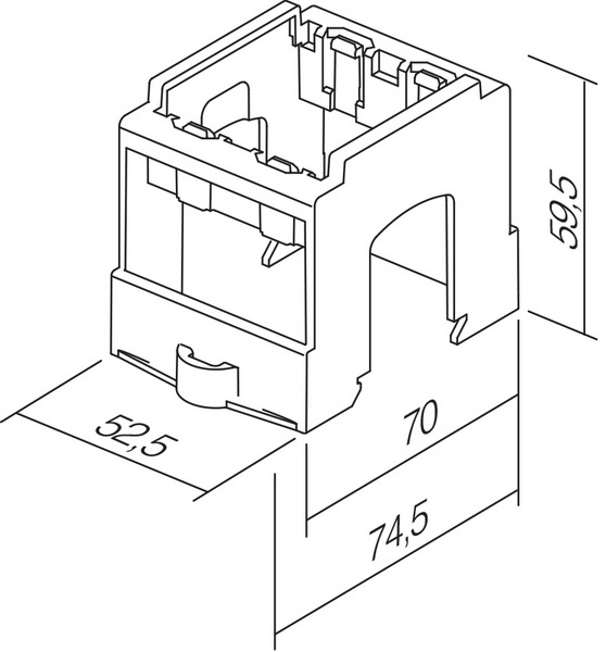 TEM Serie  Modul Verteilerkasten ADAPTER FOR DIN RAIL35mm 2M