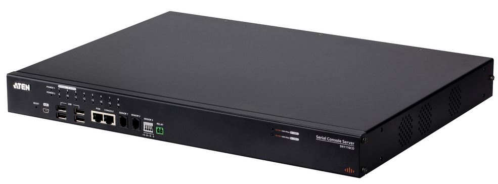 Aten Serial Konsolenserver mit 16 Anschlüssen und Dual Power / SFP