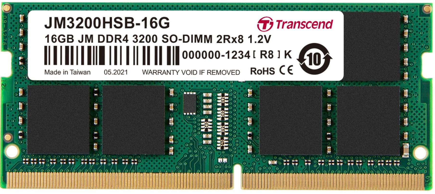 MEM So-DIMM3200 DDR4 16GB Transcend JetRam MEM So-DIMM3200 DDR4 16GB Transcend JetRam
