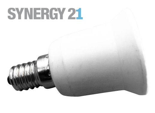 Synergy 21 LED Adapter für LED-Leuchtmittel E14->E27 Synergy 21 LED Adapter für LED-Leuchtmittel E14->E27