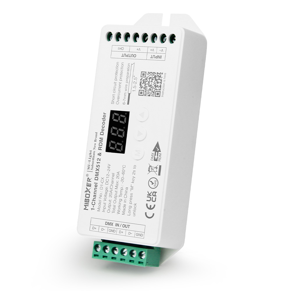 Synergy 21 LED DMX 1-Kanal LED Controller *Milight/Miboxer* Synergy 21 LED DMX 1-Kanal LED Controller *Milight/Miboxer*