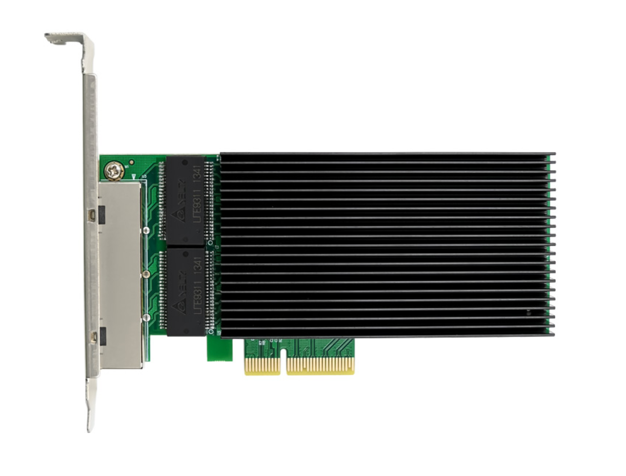ALLNET PCIe 2.5G X4 Quad Port 2.5 Gigabit Server Adapter- Copper RJ45 - ALL0145-4-2.5G-TX